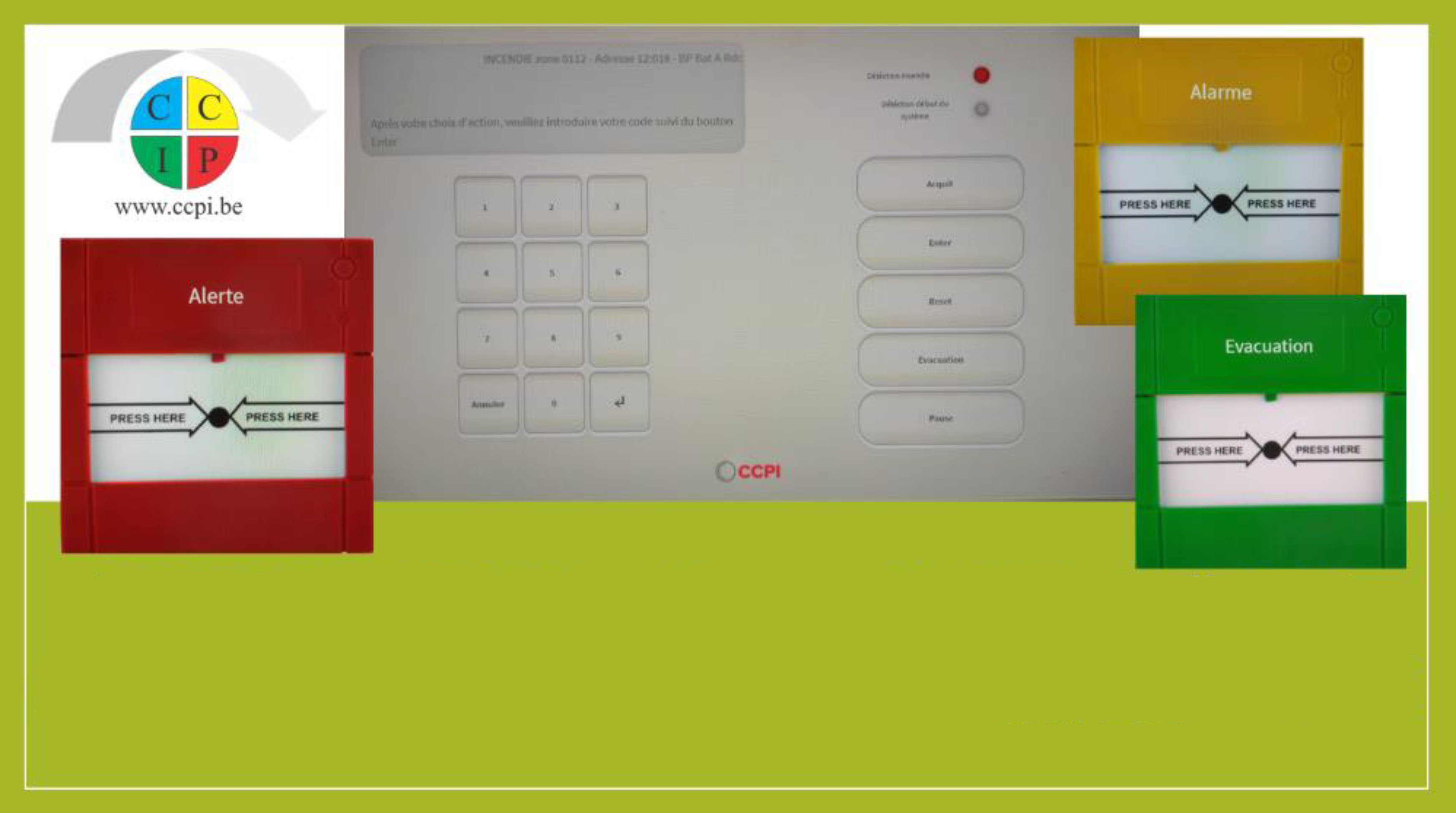 Formation simulateur de centrale de détection incendie chez CCPI